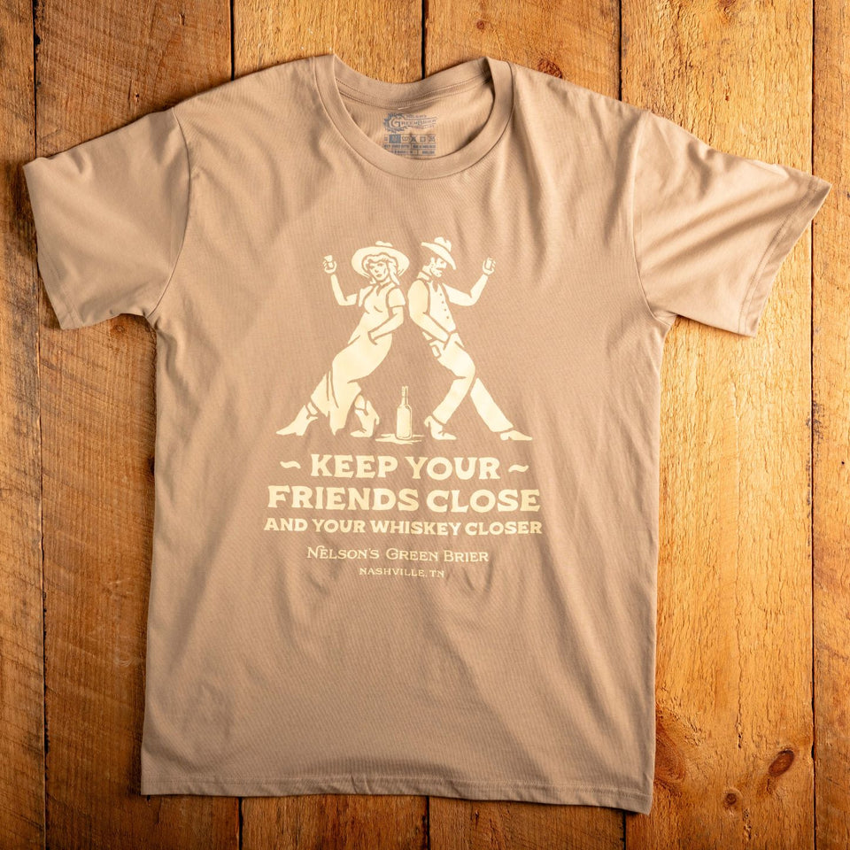 Shirt - Keep Your Friends Close Khaki