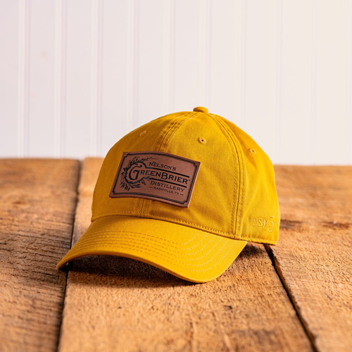 Hat - Gold Leather Patch